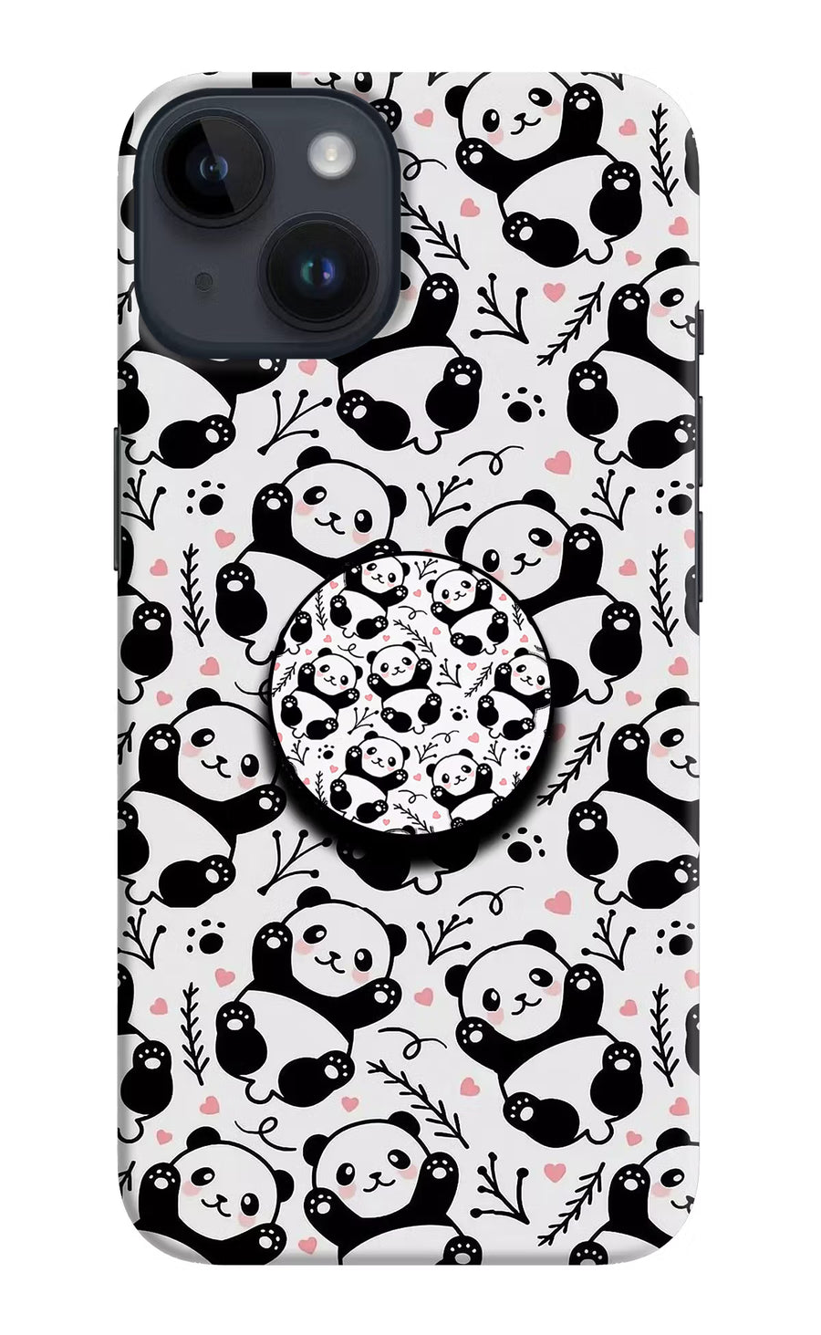 Cute Panda iPhone 14 Pop Case, Hard case