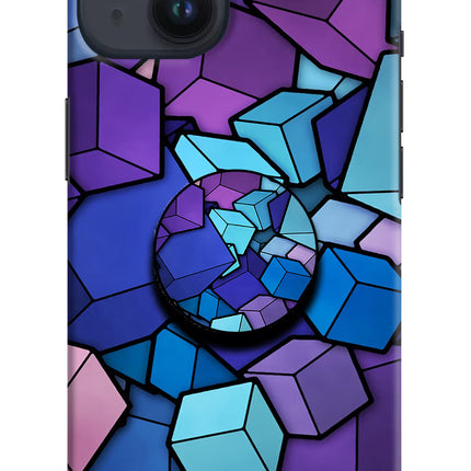 Cubic Abstract iPhone 14 Pop Case by Casekaro