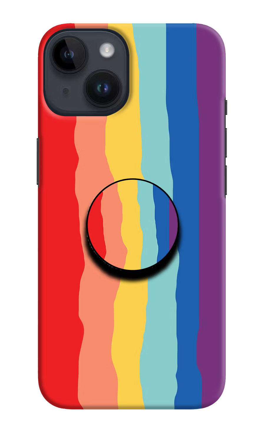 Rainbow iPhone 14 Pop Case, Hard case