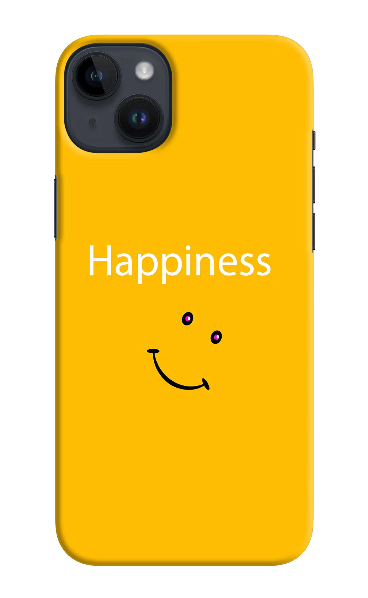 Happiness With Smiley iPhone 14 Plus Hard Case Back Cover by Casekaro