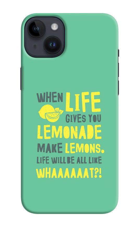 Quote iPhone 14 Plus Hard Case Back Cover by Casekaro