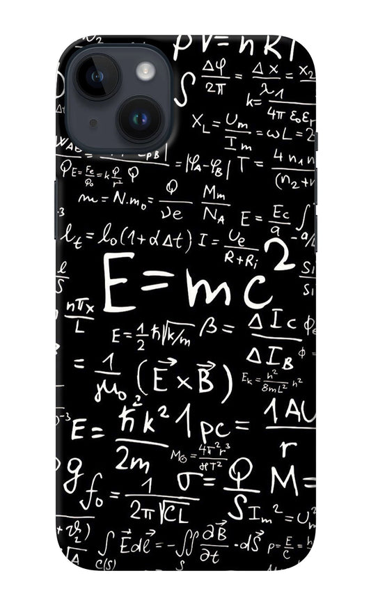 Physics Albert Einstein Formula iPhone 14 Plus Back Cover