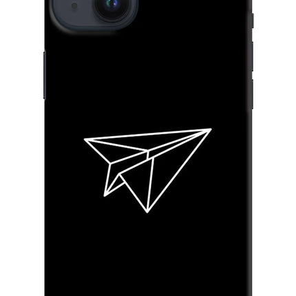 Paper Plane White iPhone 14 Plus Hard Case Back Cover by Casekaro