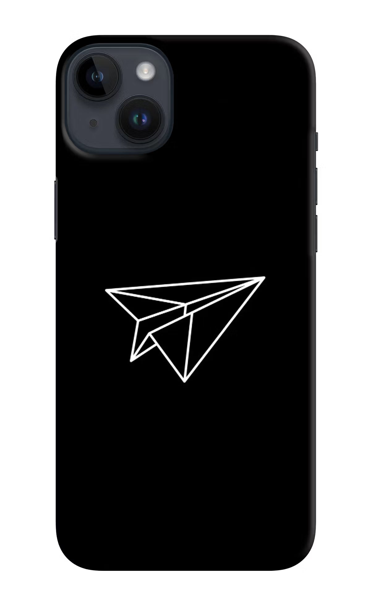 Paper Plane White iPhone 14 Plus Hard Case Back Cover by Casekaro