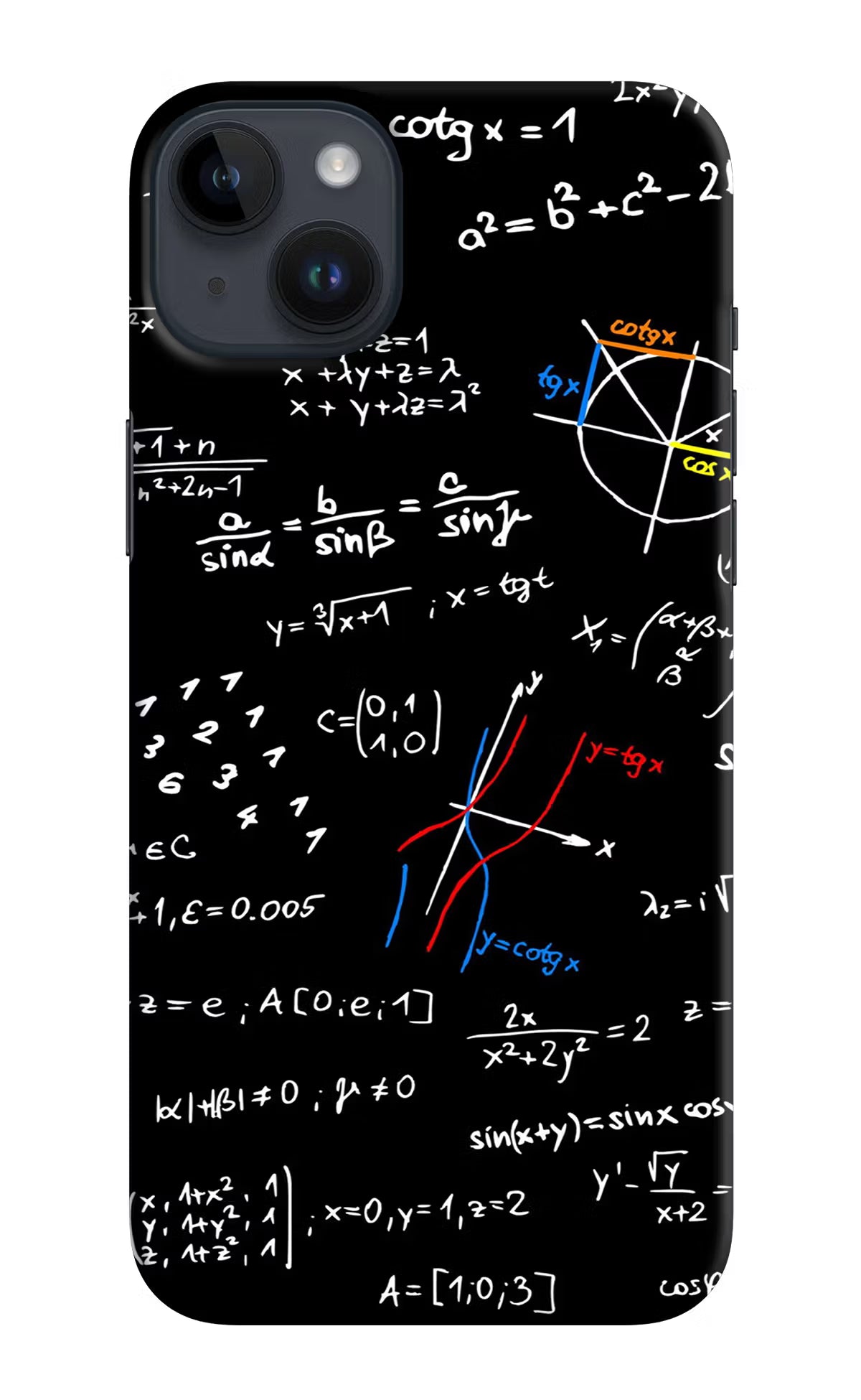 Mathematics Formula iPhone 14 Plus Hard Case Back Cover by Casekaro