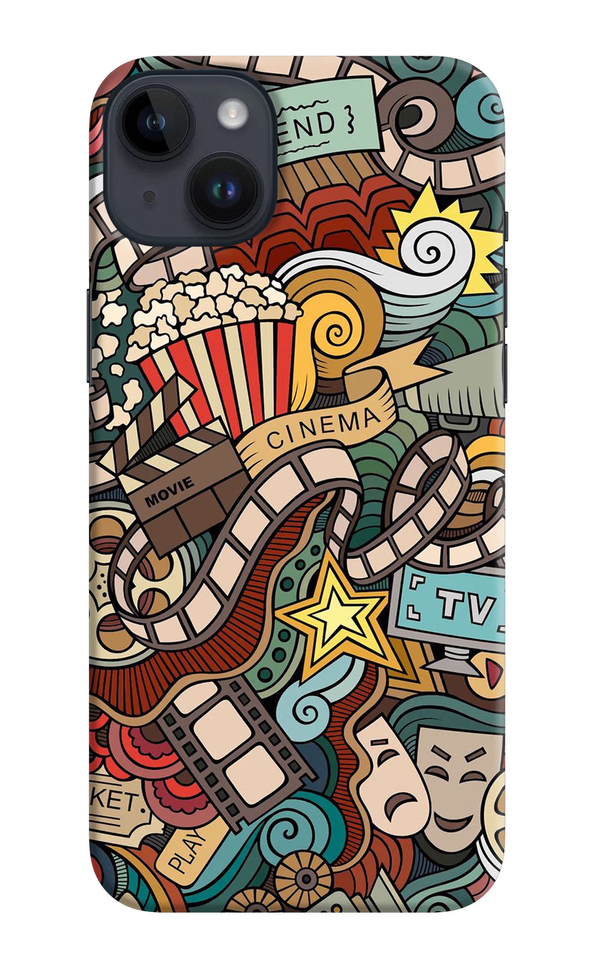 Cinema Abstract iPhone 14 Plus Hard Case Back Cover by Casekaro
