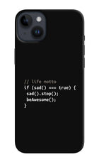 Life Motto Code iPhone 14 Plus Hard Case Back Cover by Casekaro
