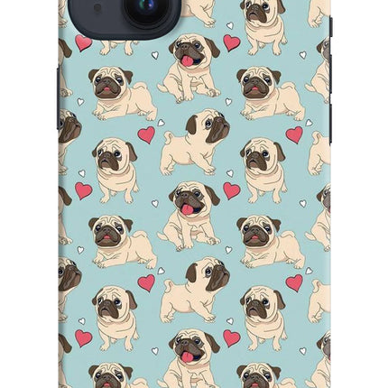 Pug Dog iPhone 14 Plus Hard Case Back Cover by Casekaro