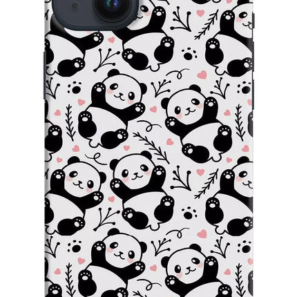 Cute Panda iPhone 14 Plus Hard Case Back Cover by Casekaro