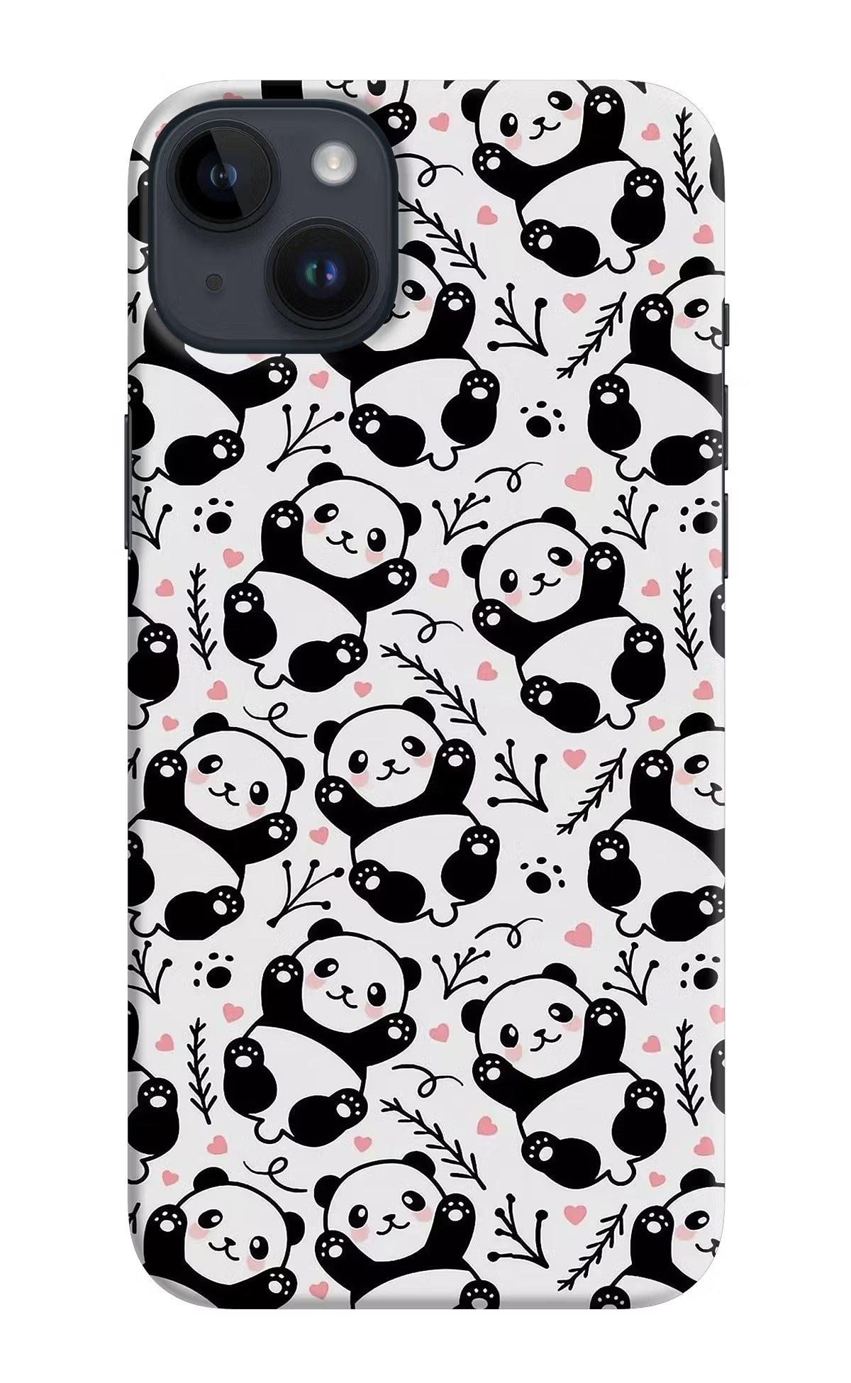 Cute Panda iPhone 14 Plus Hard Case Back Cover by Casekaro