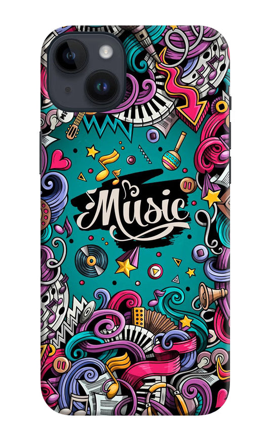 Music Graffiti iPhone 14 Plus Hard Case Back Cover by Casekaro