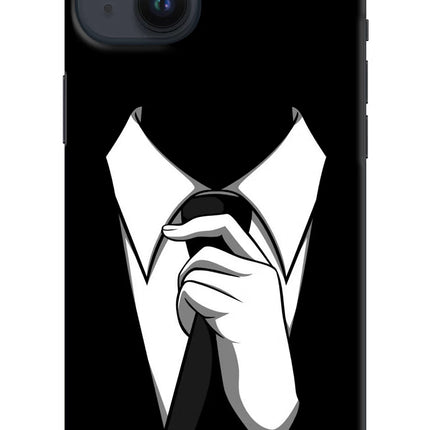 Black Tie iPhone 14 Plus Hard Case Back Cover by Casekaro