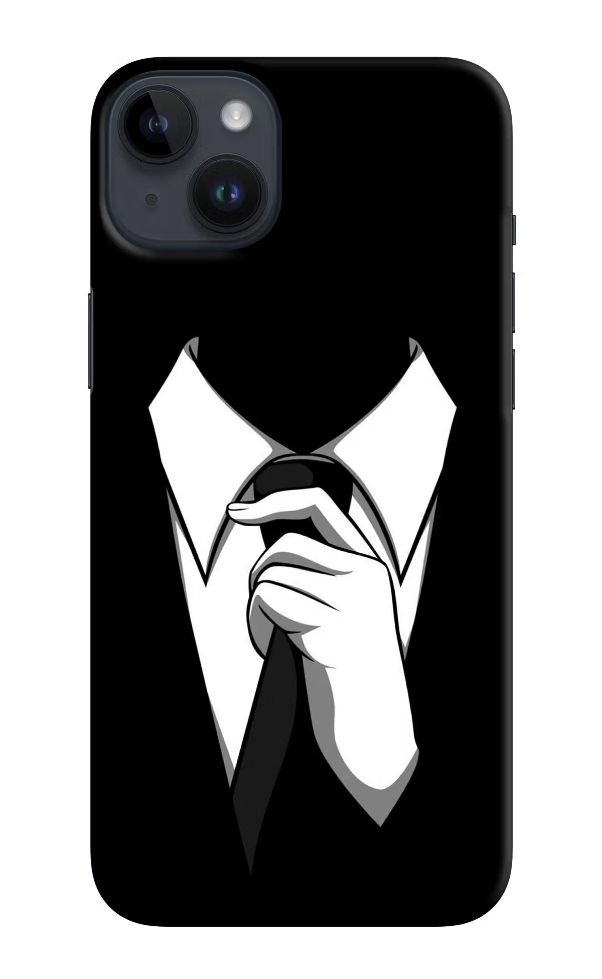 Black Tie iPhone 14 Plus Hard Case Back Cover by Casekaro