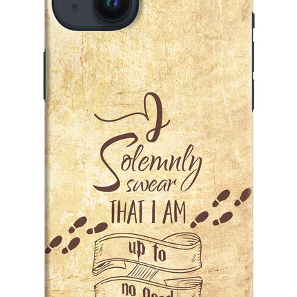 I Solemnly swear that i up to no good iPhone 14 Plus Hard Case Back Cover by Casekaro