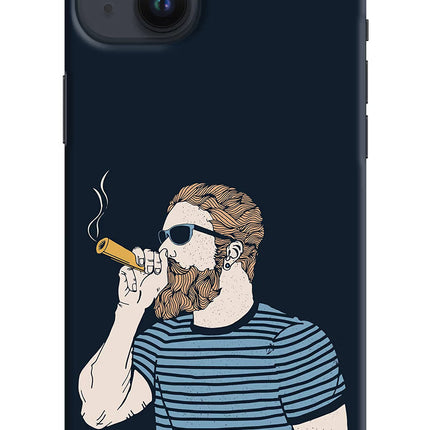 Smoking iPhone 14 Plus Hard Case Back Cover by Casekaro