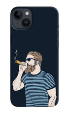Smoking iPhone 14 Plus Hard Case Back Cover by Casekaro