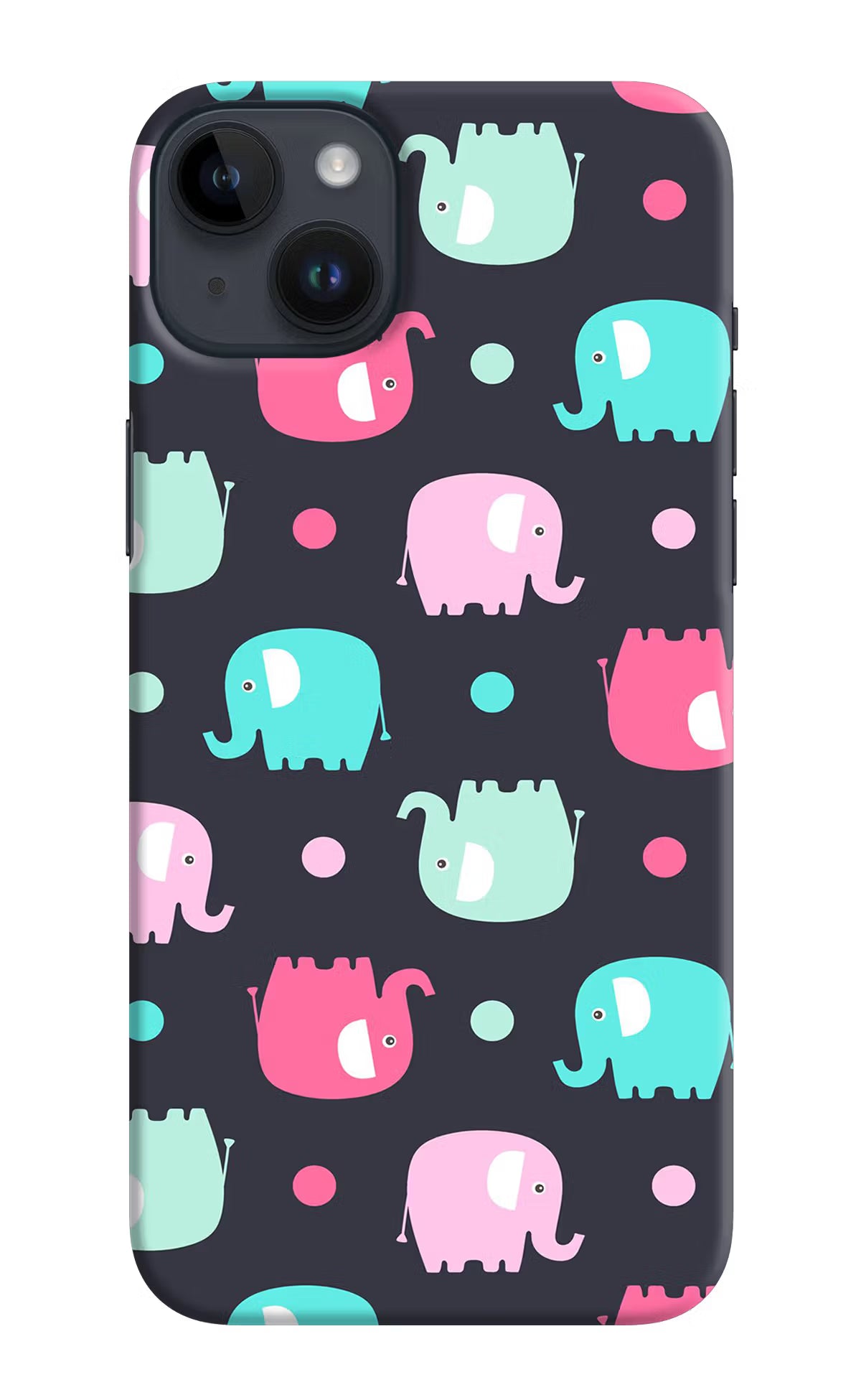 Elephants iPhone 14 Plus Hard Case Back Cover by Casekaro