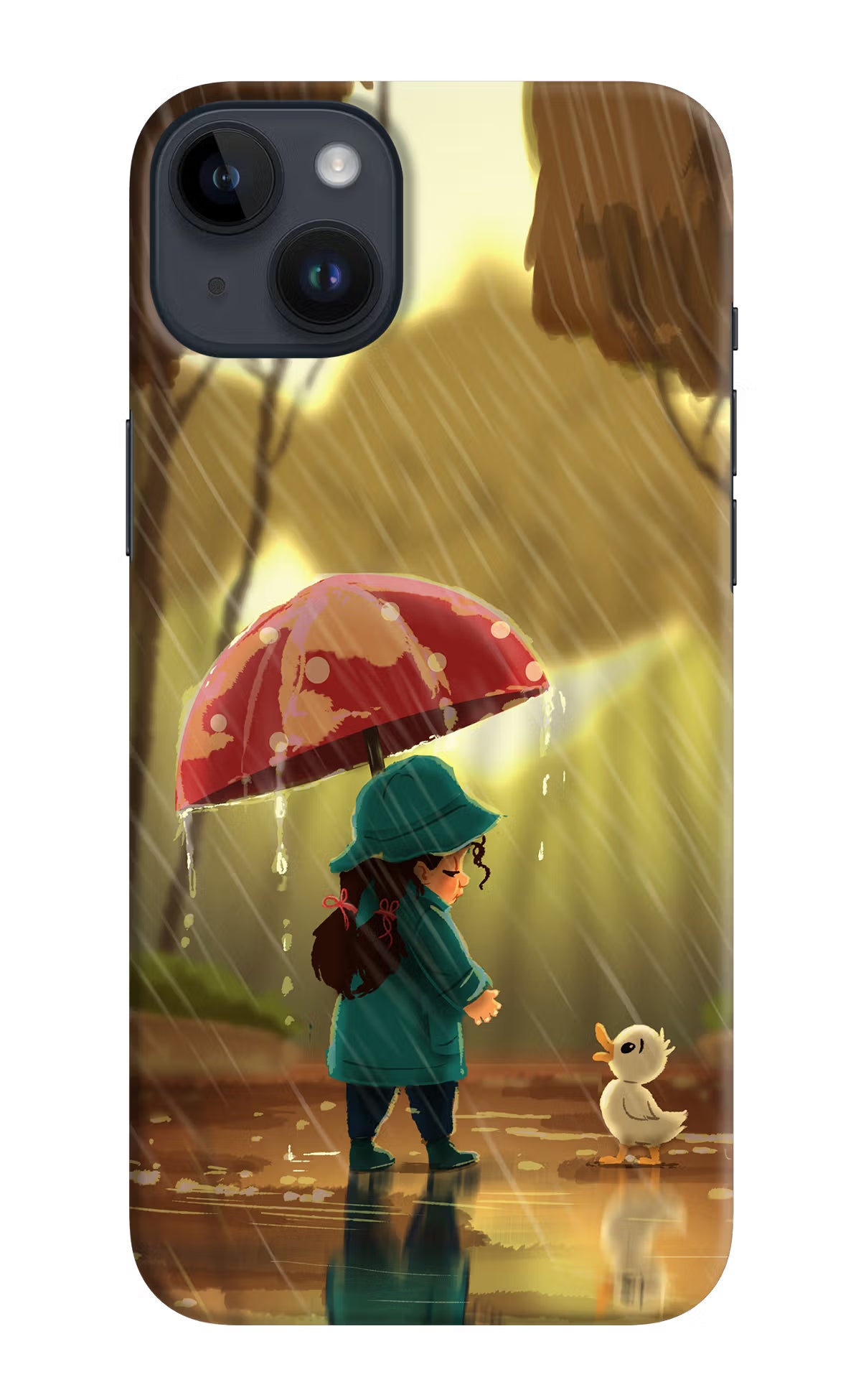 Rainy Day iPhone 14 Plus Hard Case Back Cover by Casekaro