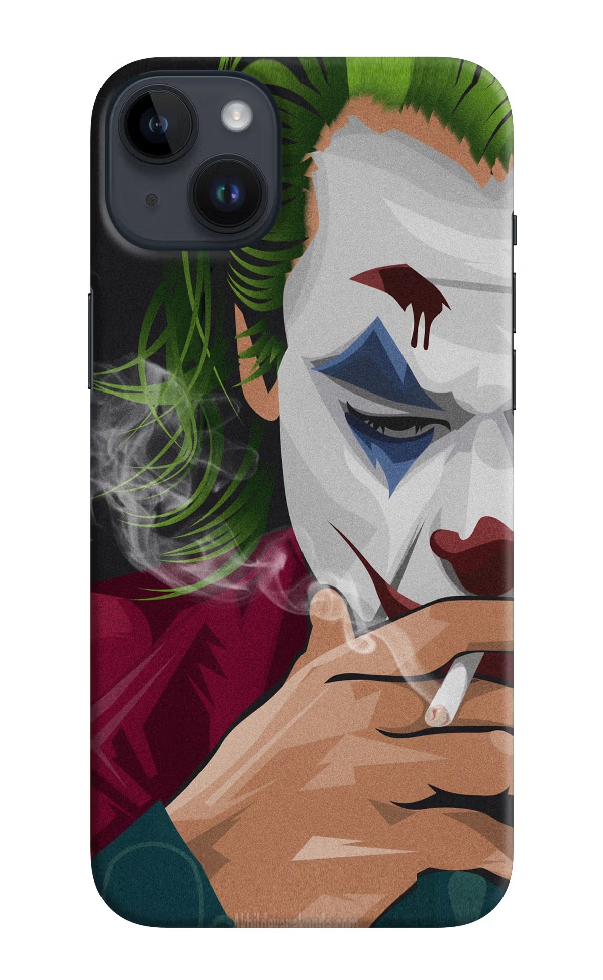 Joker Smoking iPhone 14 Plus Hard Case Back Cover by Casekaro