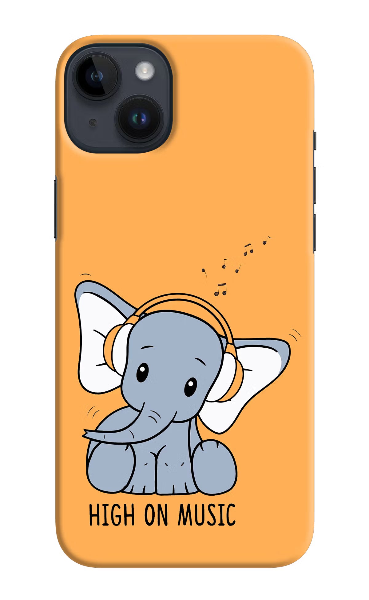 High On Music iPhone 14 Plus Hard Case Back Cover by Casekaro