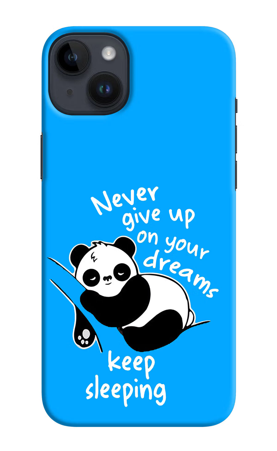 Keep Sleeping iPhone 14 Plus Back Cover, Hard case