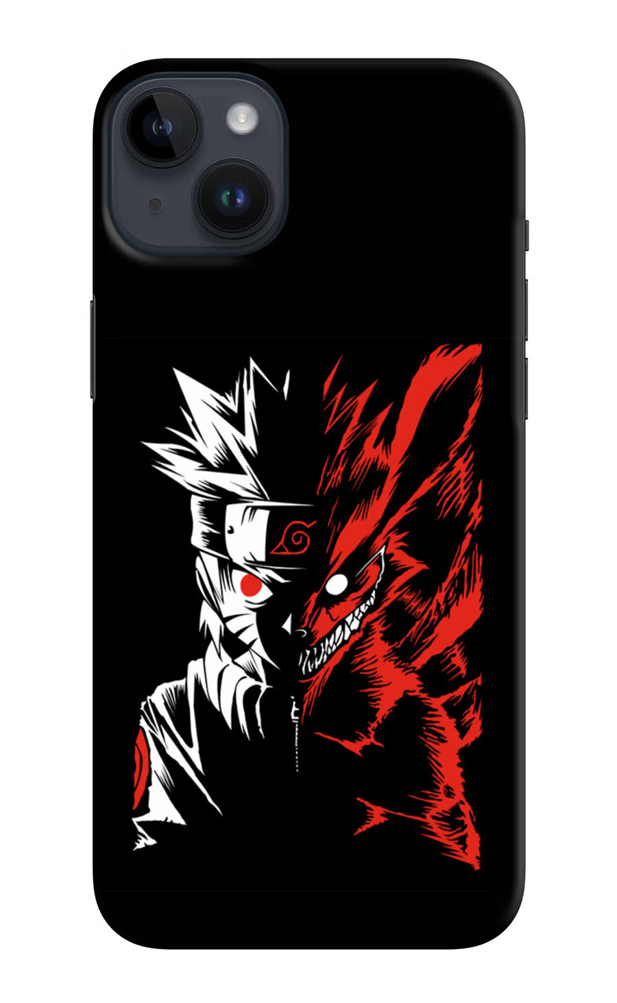 Naruto Two Face iPhone 14 Plus Back Cover, Hard case