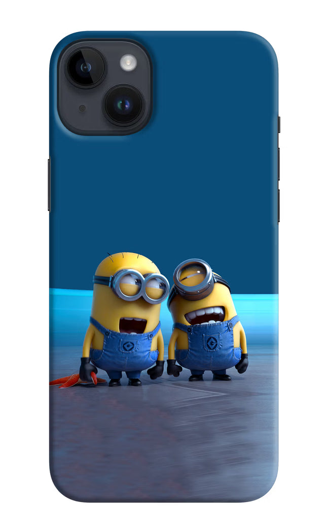 Minion Laughing iPhone 14 Plus Hard Case Back Cover by Casekaro