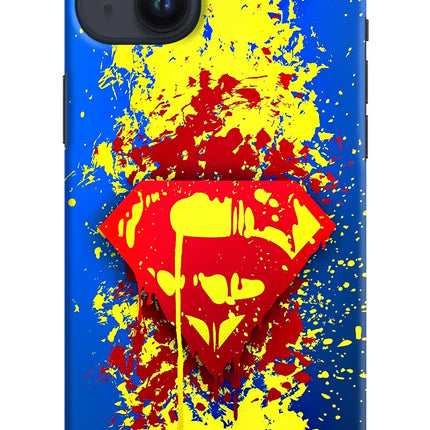 Superman logo iPhone 14 Plus Hard Case Back Cover by Casekaro