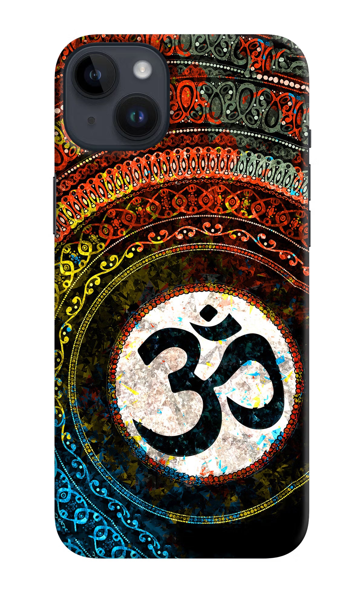 Om Cultural iPhone 14 Plus Hard Case Back Cover by Casekaro