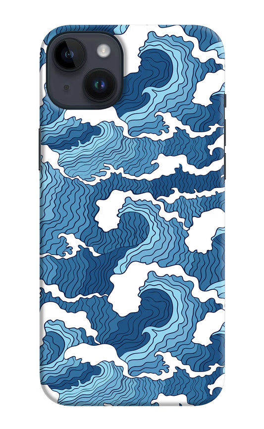 Blue Waves iPhone 14 Plus Hard Case Back Cover by Casekaro