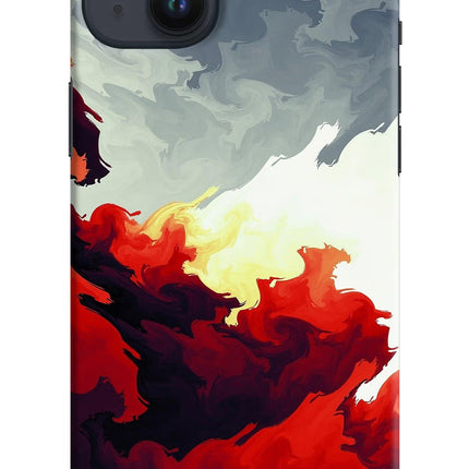 Fire Cloud iPhone 14 Plus Hard Case Back Cover by Casekaro
