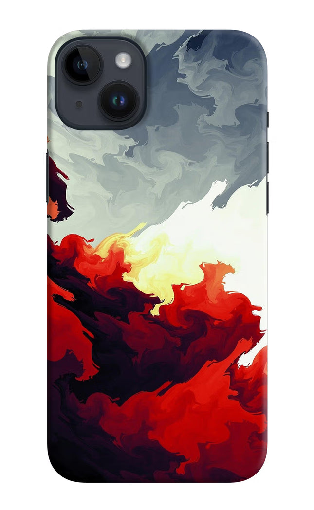 Fire Cloud iPhone 14 Plus Hard Case Back Cover by Casekaro
