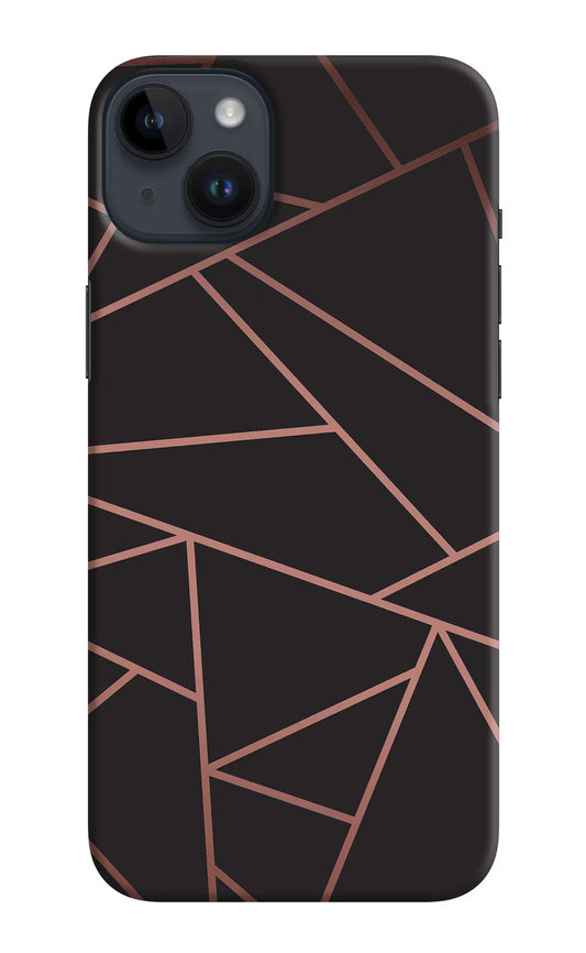 Geometric Pattern iPhone 14 Plus Hard Case Back Cover by Casekaro