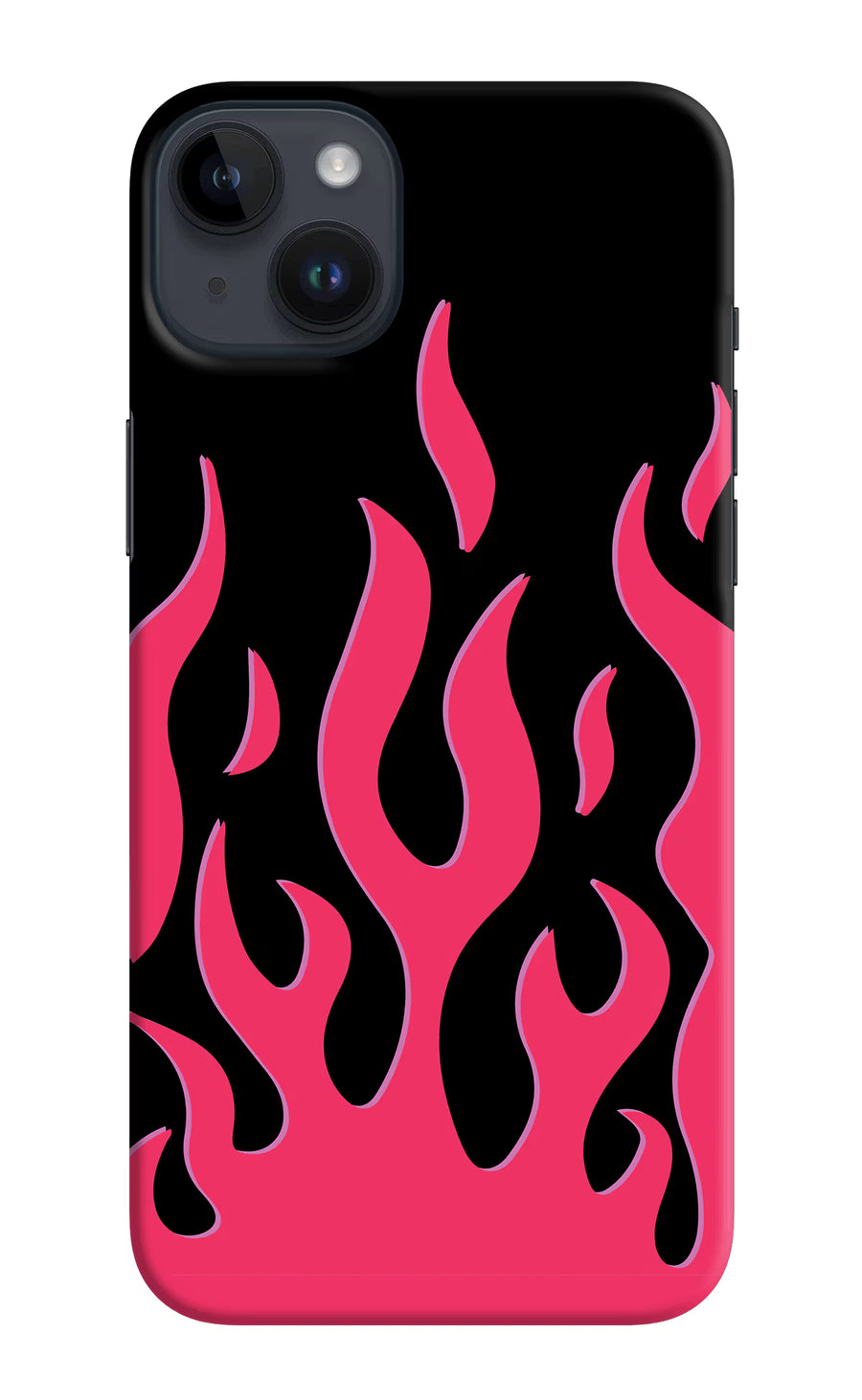 Fire Flames iPhone 14 Plus Back Cover, Hard case