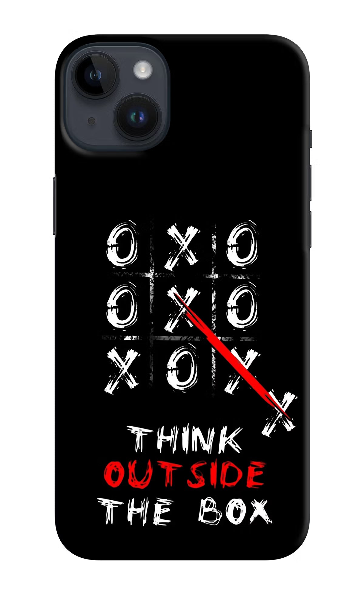 Think out of the BOX iPhone 14 Plus Hard Case Back Cover by Casekaro