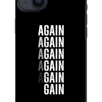 Again Again Gain iPhone 14 Plus Hard Case Back Cover by Casekaro