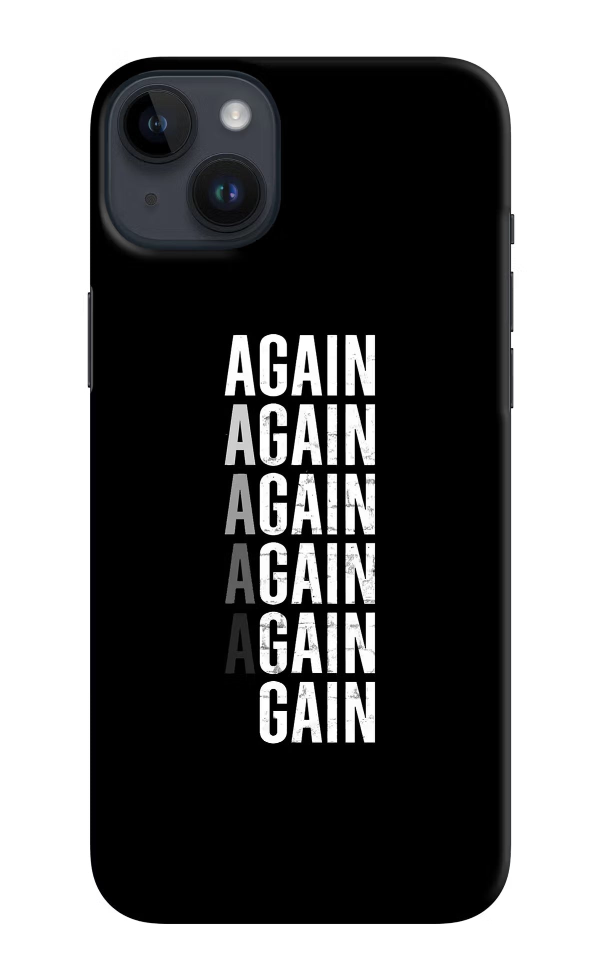 Again Again Gain iPhone 14 Plus Hard Case Back Cover by Casekaro