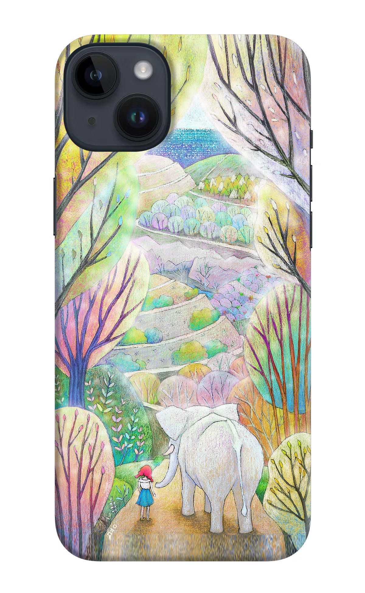 Nature Painting iPhone 14 Plus Hard Case Back Cover by Casekaro
