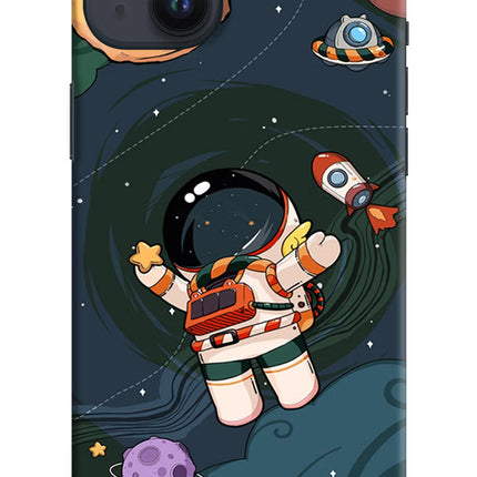 Cartoon Astronaut iPhone 14 Plus Hard Case Back Cover by Casekaro
