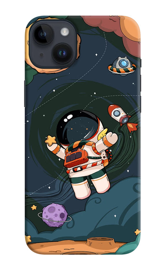 Cartoon Astronaut iPhone 14 Plus Hard Case Back Cover by Casekaro