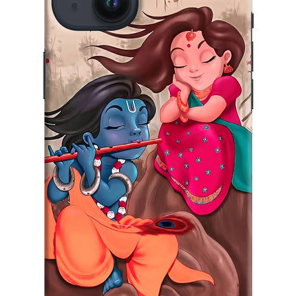 Radhe Krishna iPhone 14 Plus Hard Case Back Cover by Casekaro