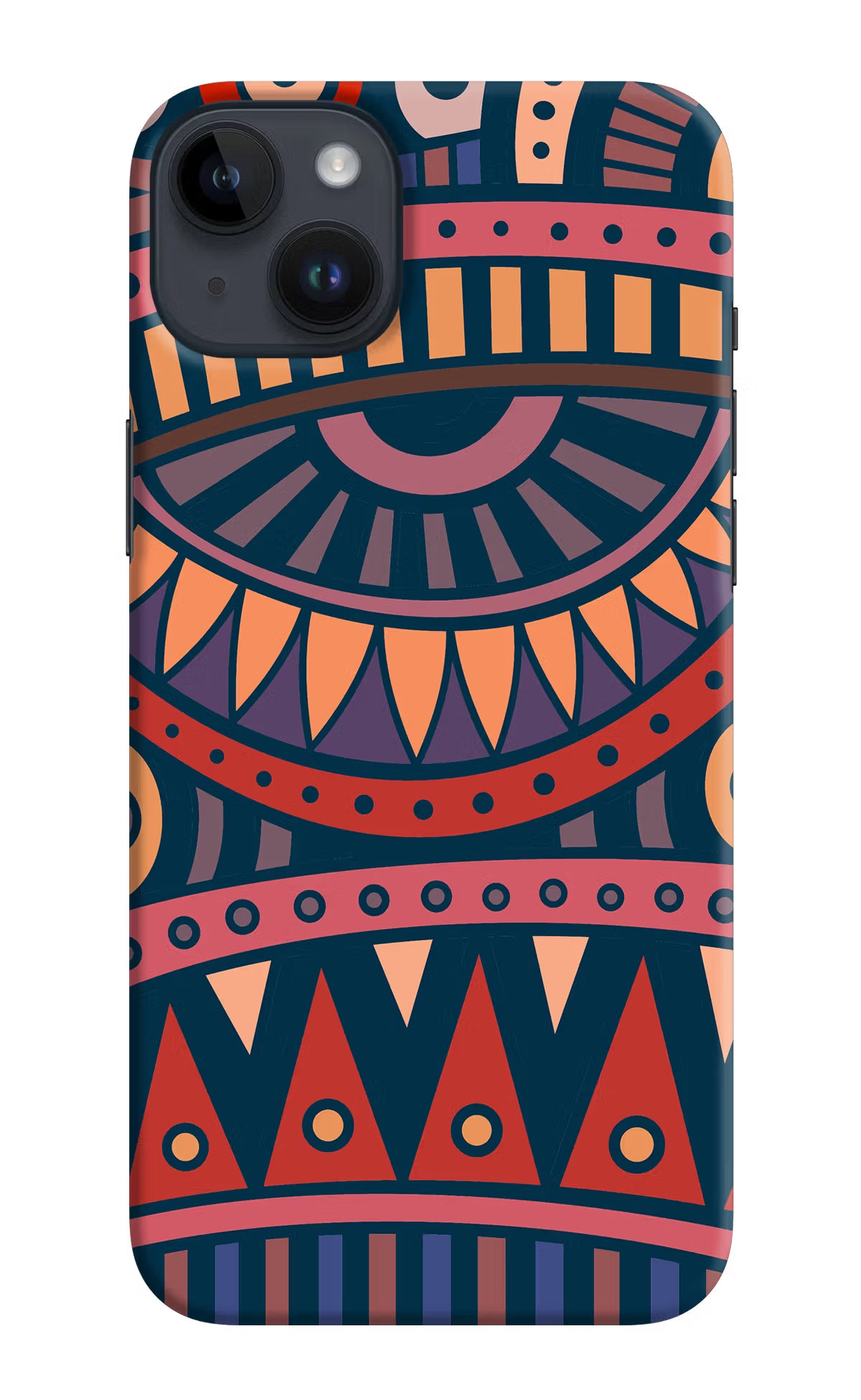 African Culture Design iPhone 14 Plus Hard Case Back Cover by Casekaro