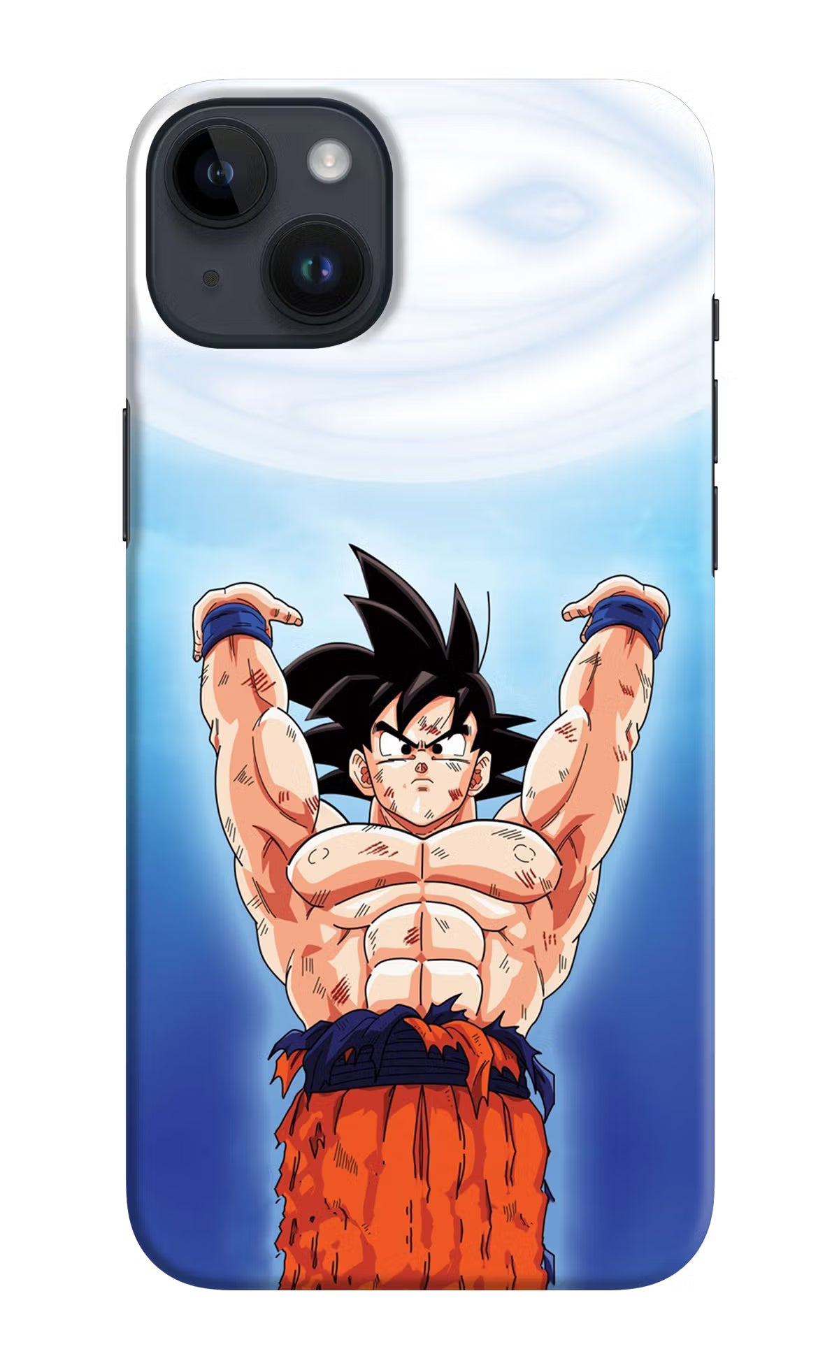 Goku Power iPhone 14 Plus Hard Case Back Cover by Casekaro