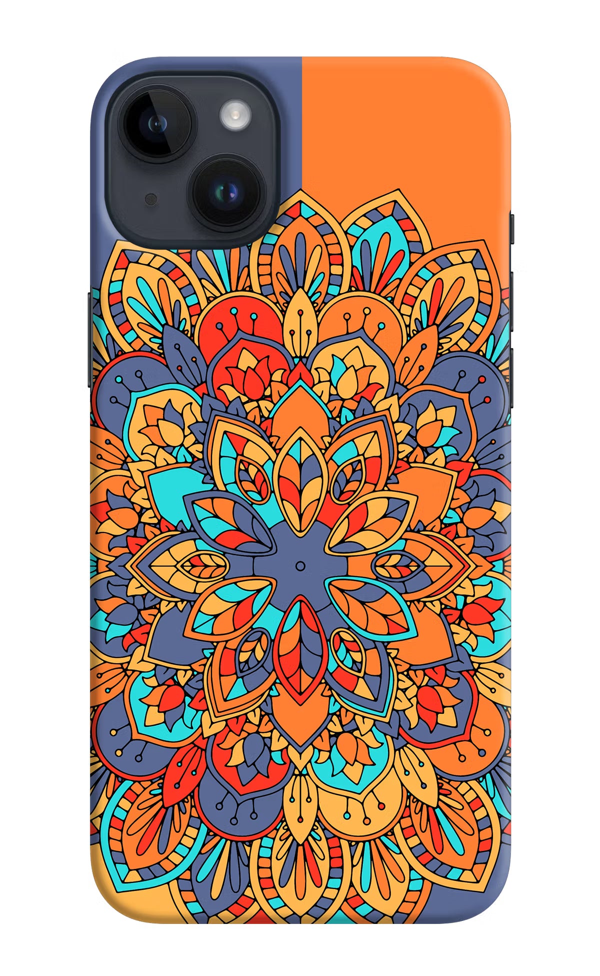 Color Mandala iPhone 14 Plus Hard Case Back Cover by Casekaro