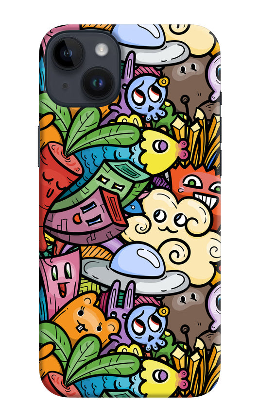 Veggie Doodle iPhone 14 Plus Hard Case Back Cover by Casekaro