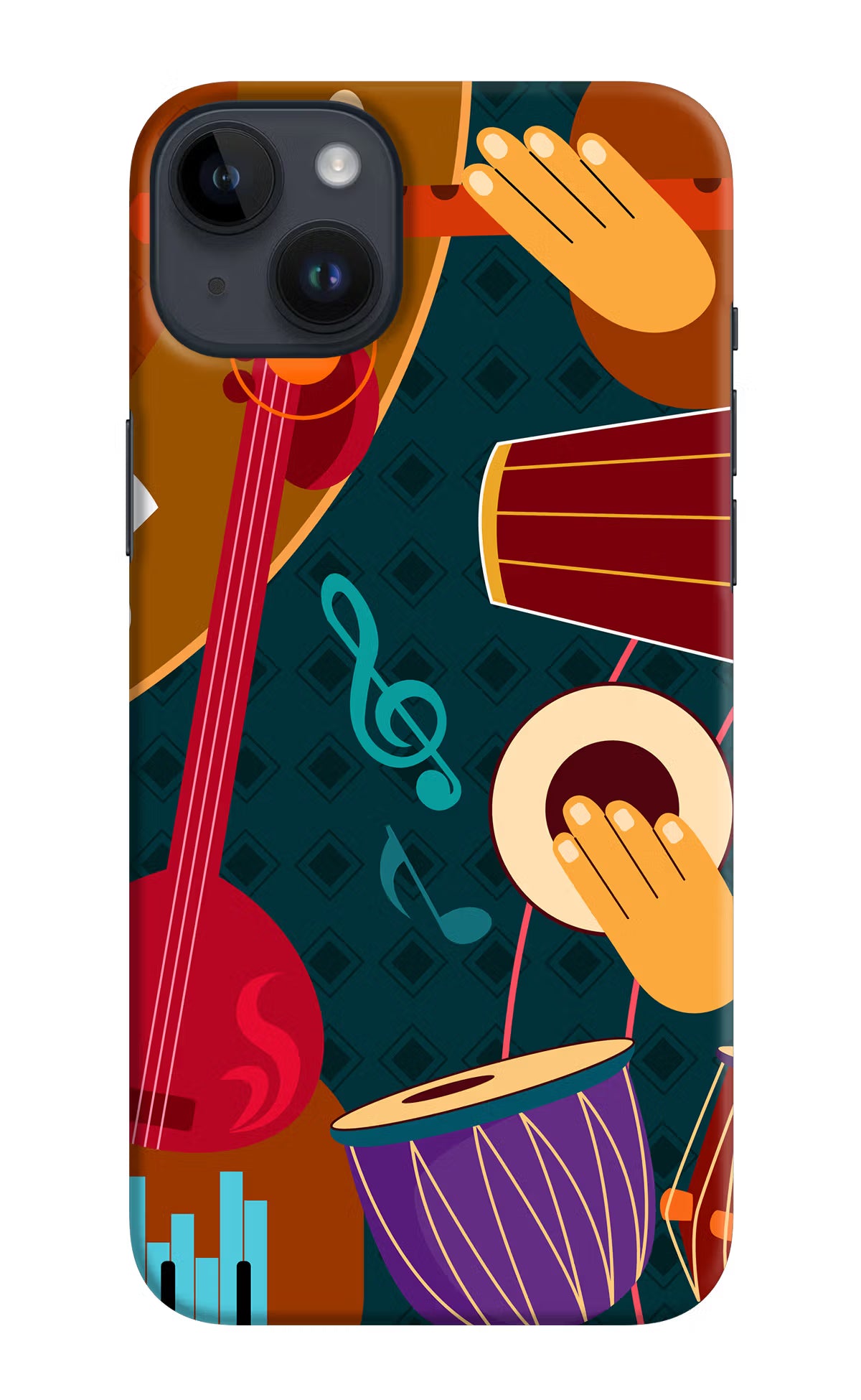 Music Instrument iPhone 14 Plus Hard Case Back Cover by Casekaro