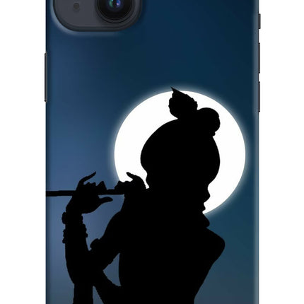 Shri Krishna Silhouette iPhone 14 Plus Hard Case Back Cover by Casekaro