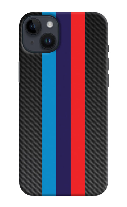 BMW Stripes Pattern iPhone 14 Plus Hard Case Back Cover by Casekaro