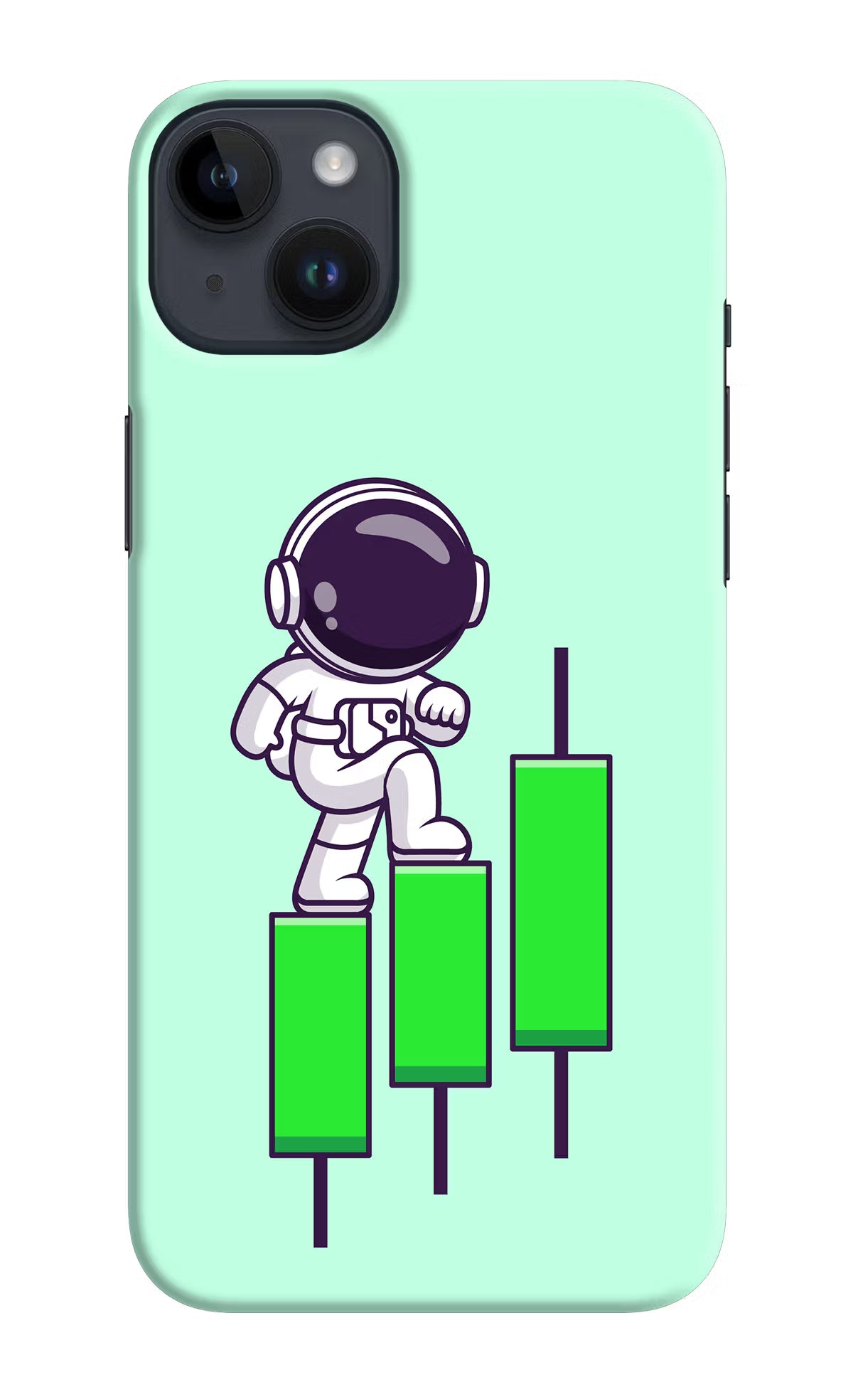 Astronaut Trader iPhone 14 Plus Hard Case Back Cover by Casekaro