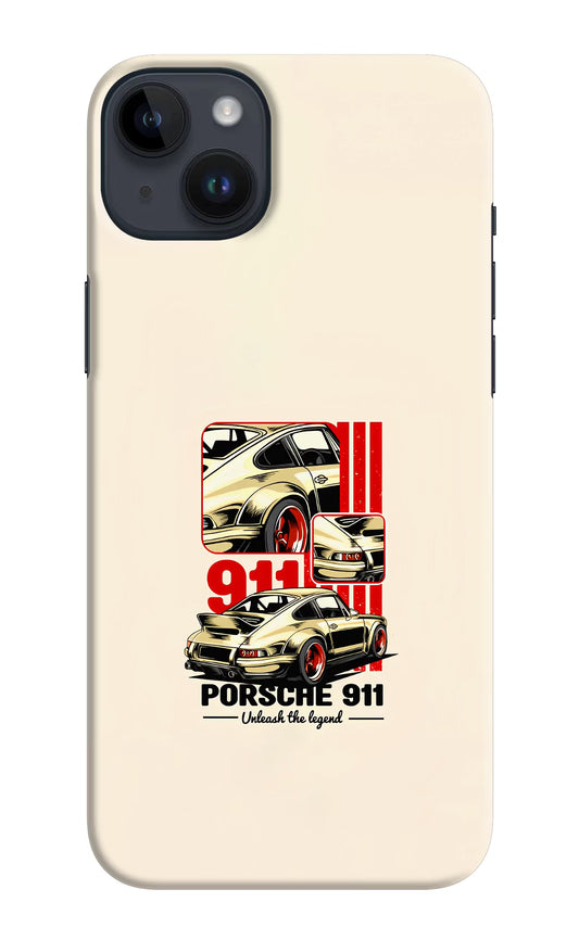 Classic Porsche 911 iPhone 14 Plus Hard Case Back Cover by Casekaro